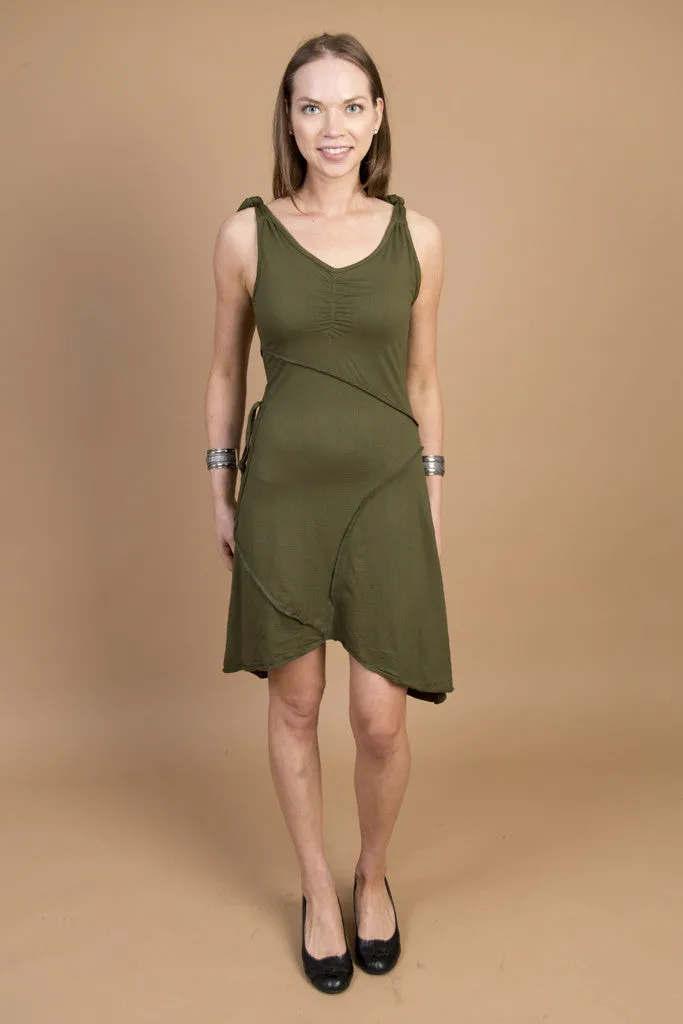 Trendy floral dress All Gender Fit Tie Dress