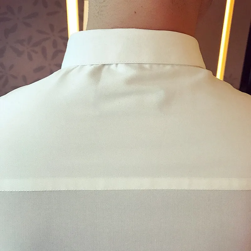 Antonios Elastic Fit Long-Sleeve Business Shirt