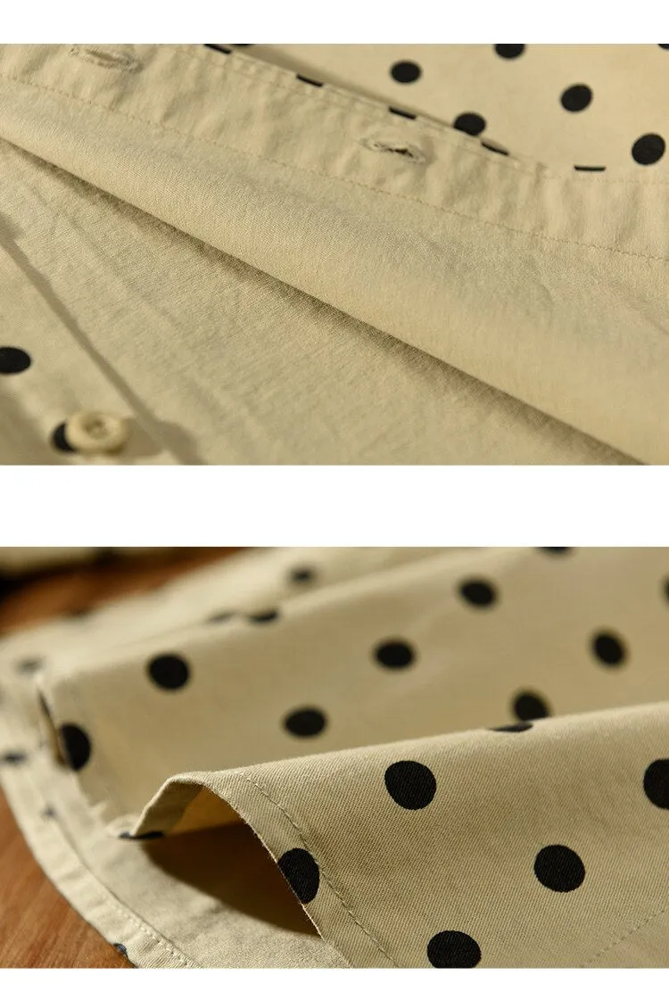 Antonios Pure Cotton Shirt Dot Print