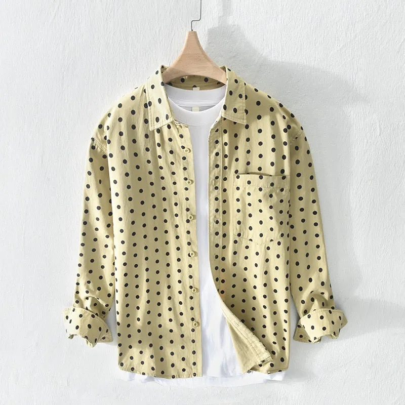 Antonios Pure Cotton Shirt Dot Print