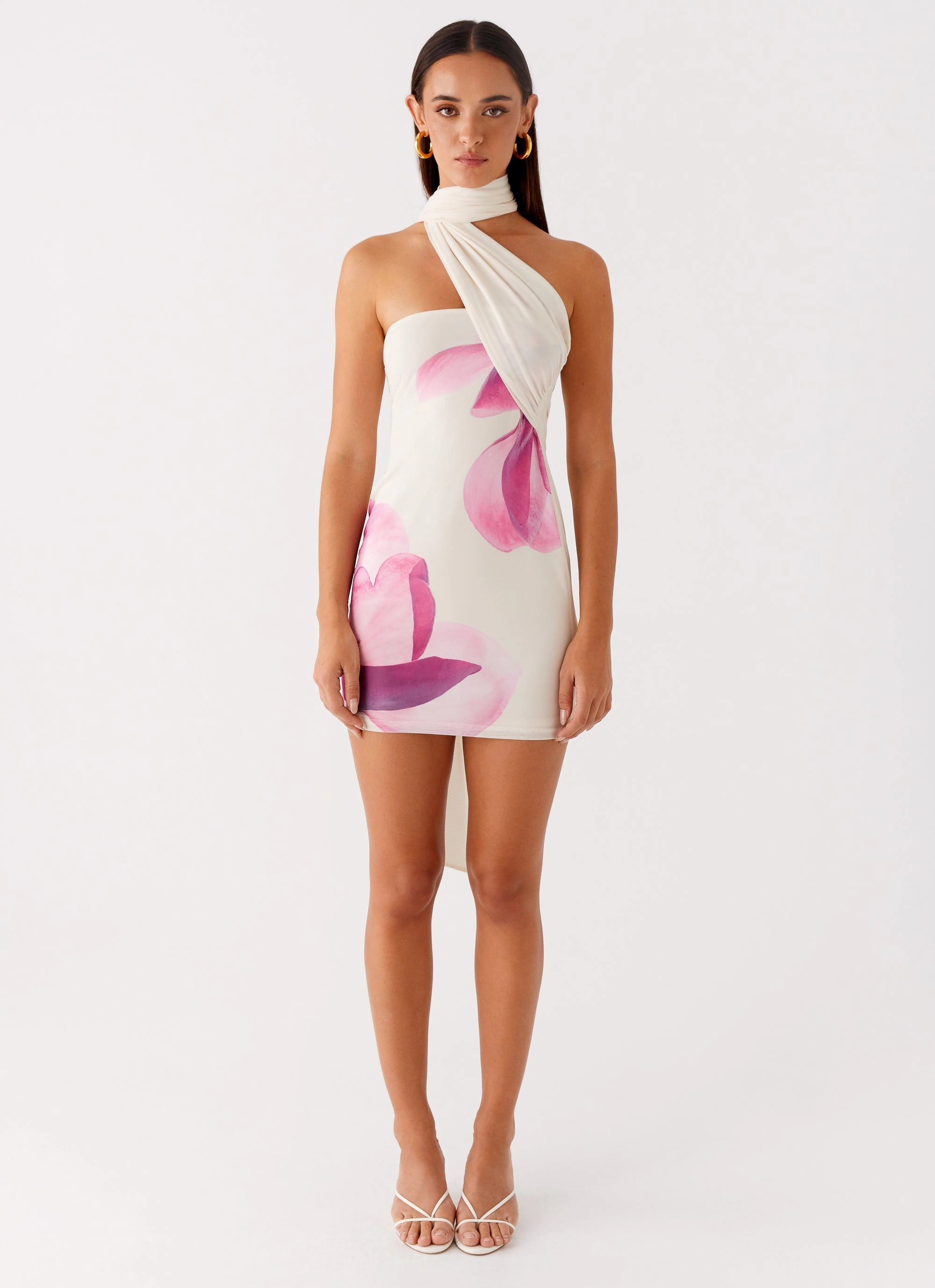 Arcadia Mini Dress - Ivory flattering appearance