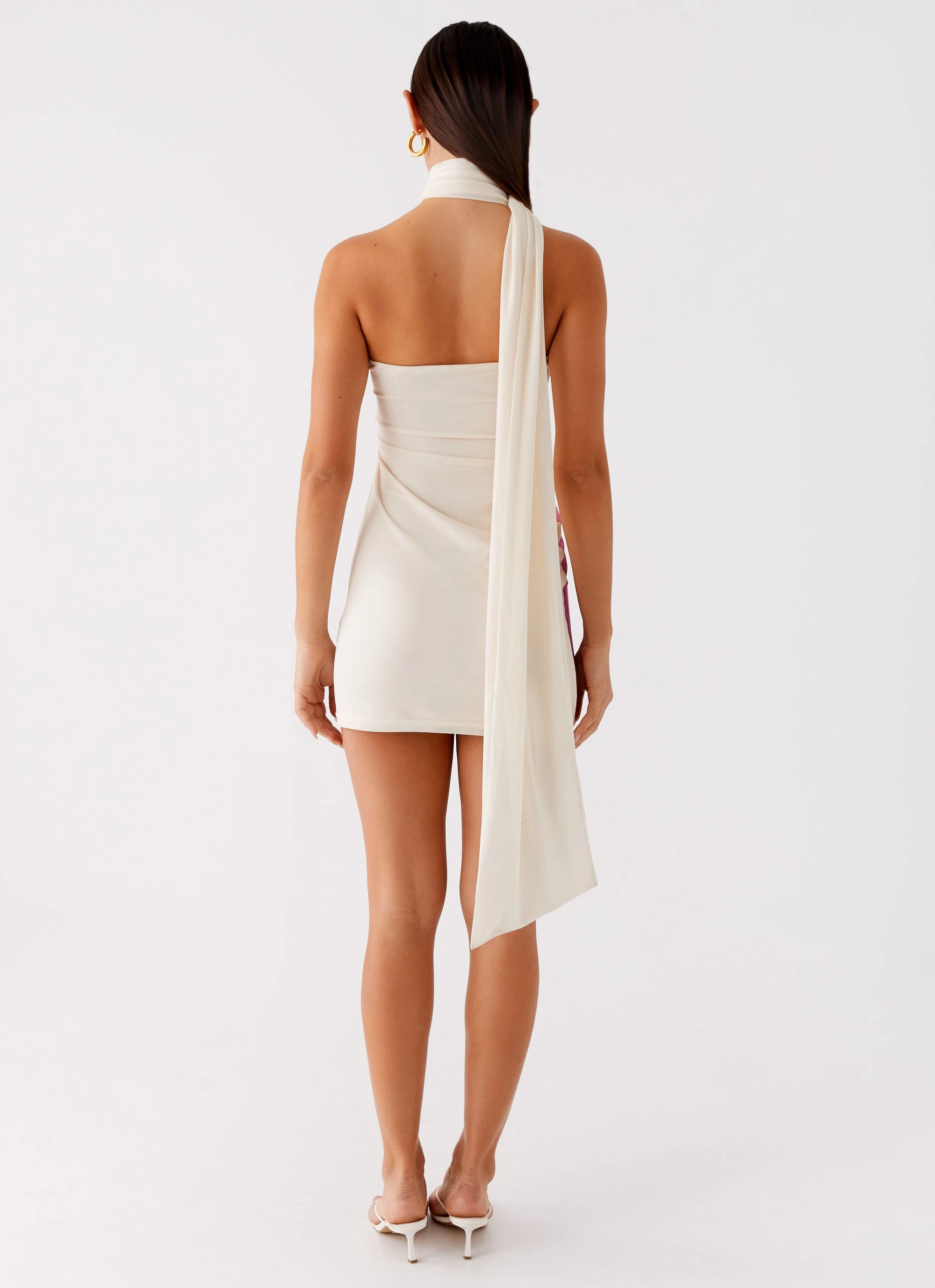 Urban Aesthetic Soft Hue Arcadia Mini Dress - Ivory