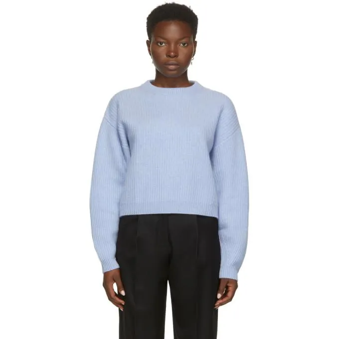 arch4 Blue Cashmere Eaton Crewneck Sweater