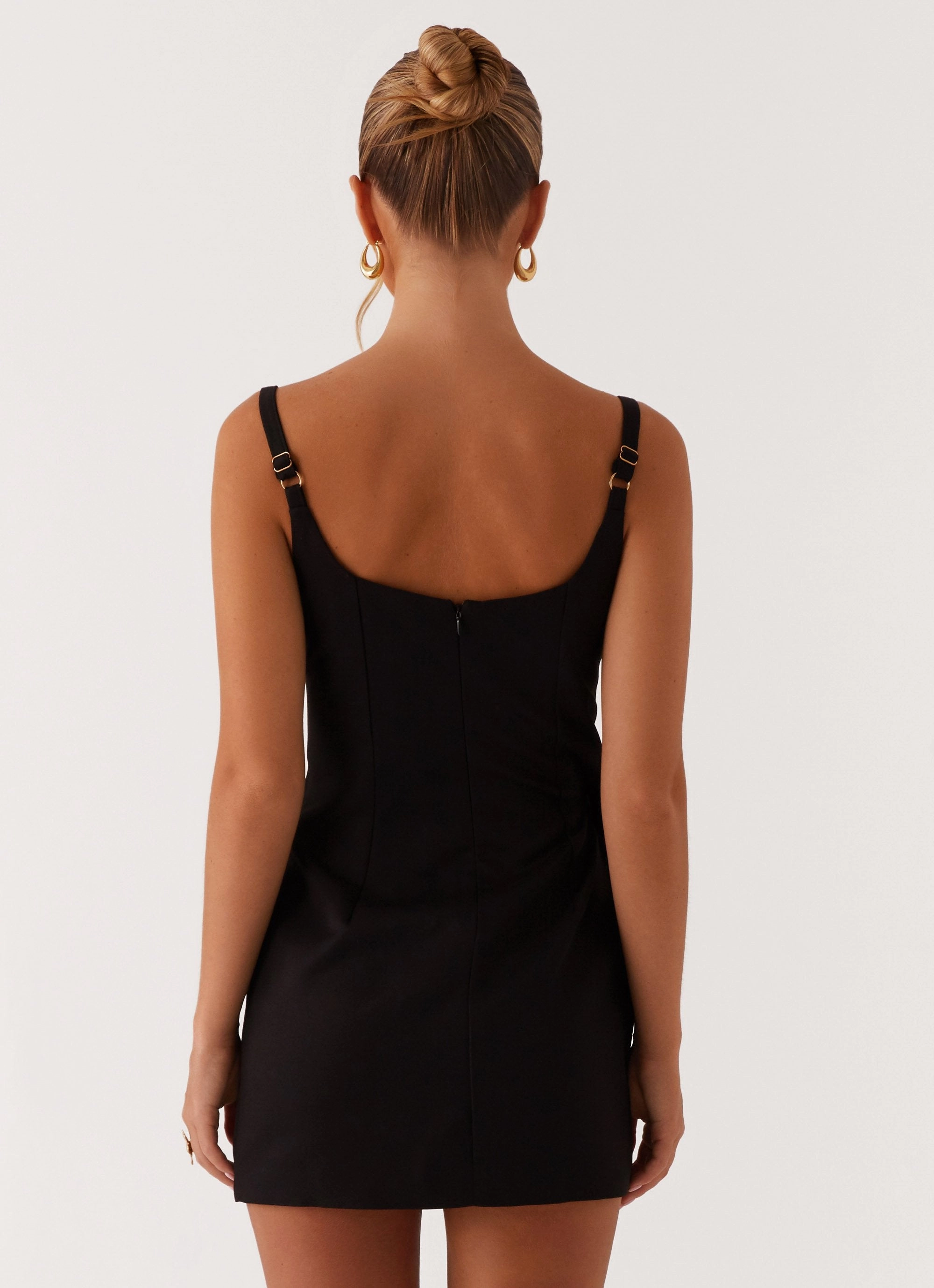 Aretha Mini Dress - Black Calm Beauty French Vibe