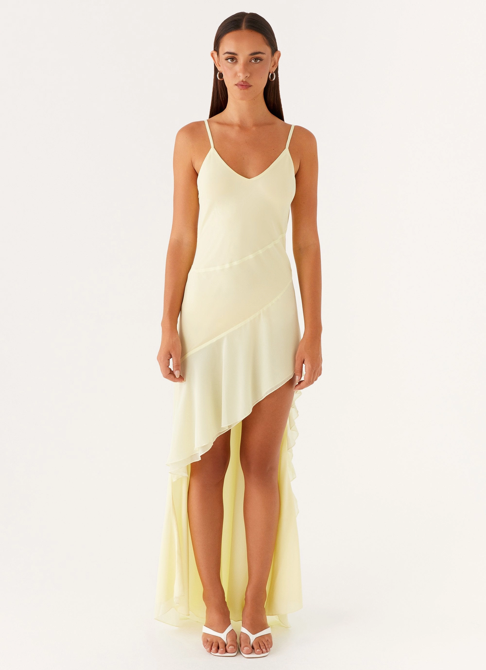 Ariel Maxi Dress - Baby Yellow Refined fit