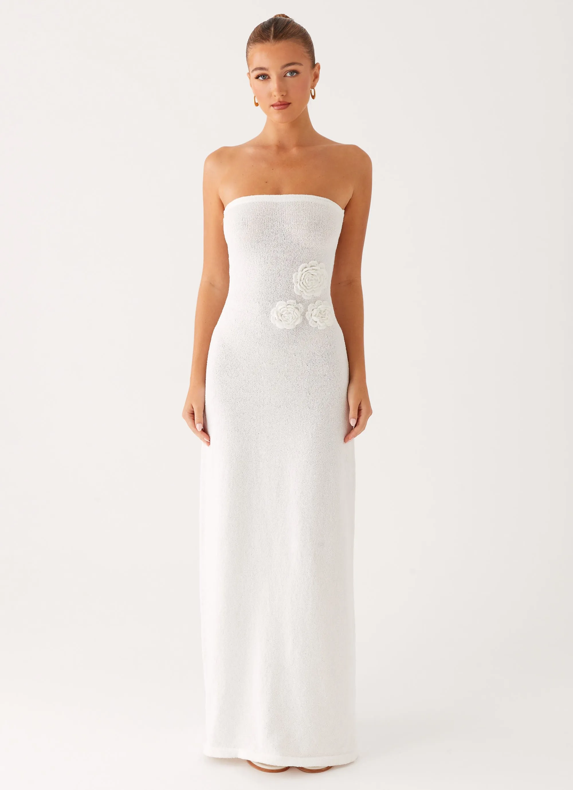 Clean Mood Arli Strapless Maxi Dress - Ivory