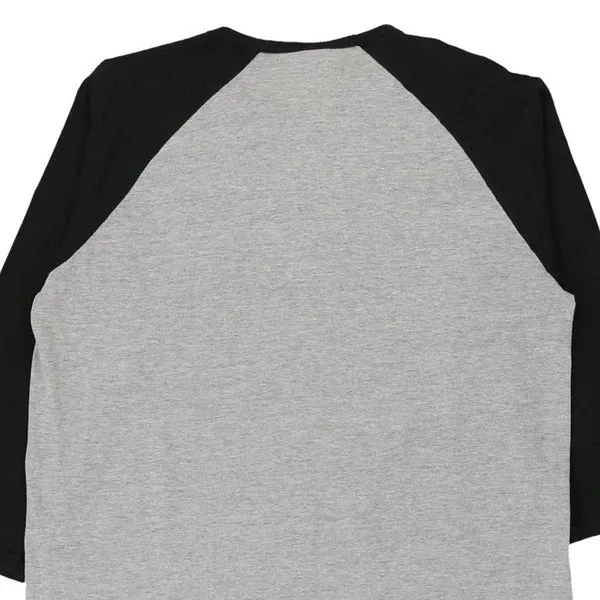 Armani Exchange Long Sleeve T-Shirt - Large Grey Cotton