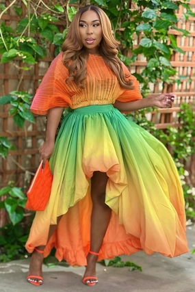 Lyra ??Tropic Like It??s Hot?? Lux Skirt Set Airflow Vents