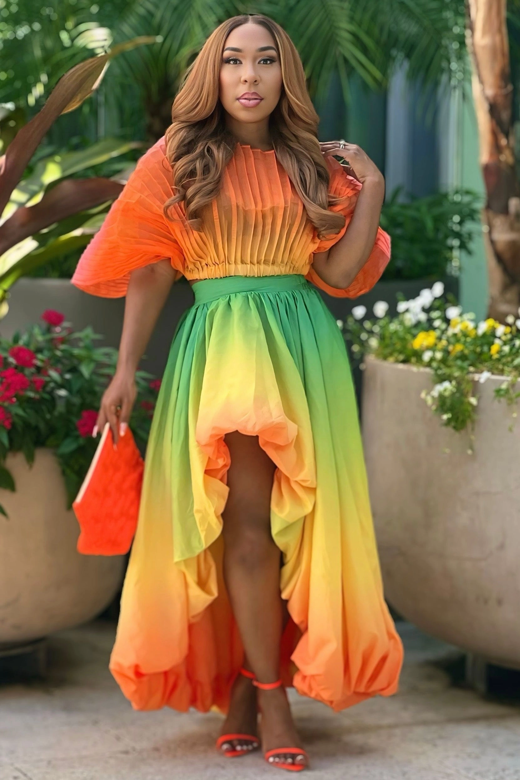 Lyra ??Tropic Like It??s Hot?? Lux Skirt Set FourWay Stretch