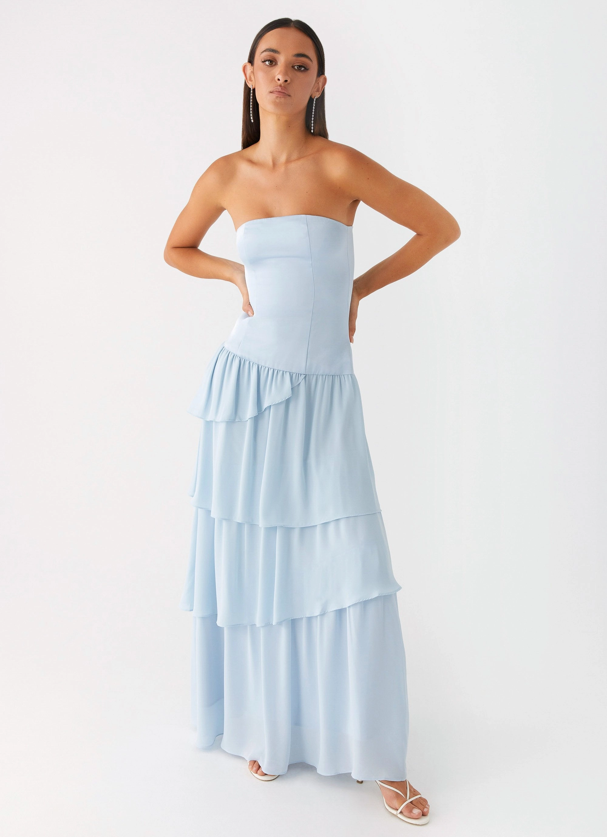 Easy Lovely Sharp Motion Our Story Maxi Dress - Pastel Blue