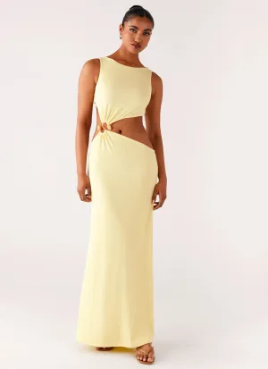 Aruba Hardware Maxi Dress - Yellow Odor-Control Seasonal Essential