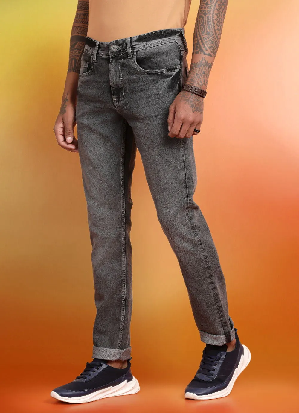 Ash grey denim
