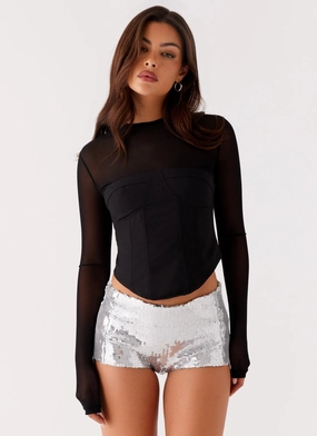 DurableWeave Aspire Long Sleeve Corset - Black