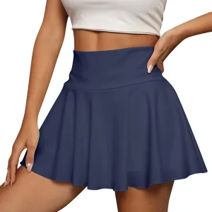Athletic Skorts for Women Casual High Waisted Tennis Skirt with Shorts Workout Golf Mini Skirt with Pockets