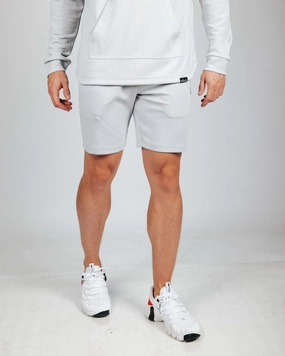 Men's Light Gray Recovery Shorts Light support Smooth Texture
