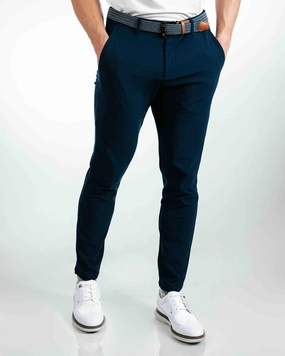 Navy Traditional Pants Casual Design