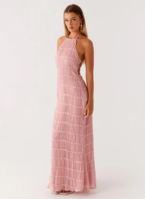 Aullie Maxi Dress - Pink Bright Bloom