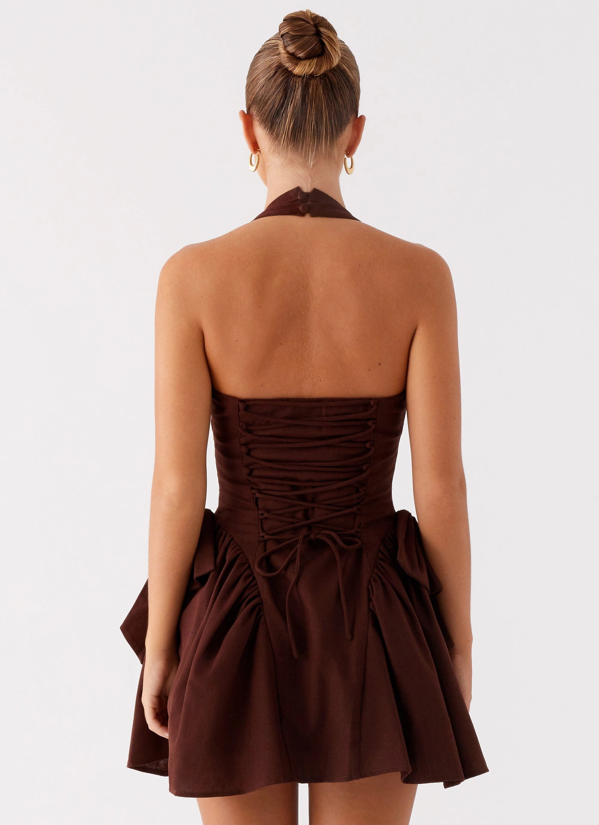 Avalo Mini Dress - Chocolate Gender Fluid