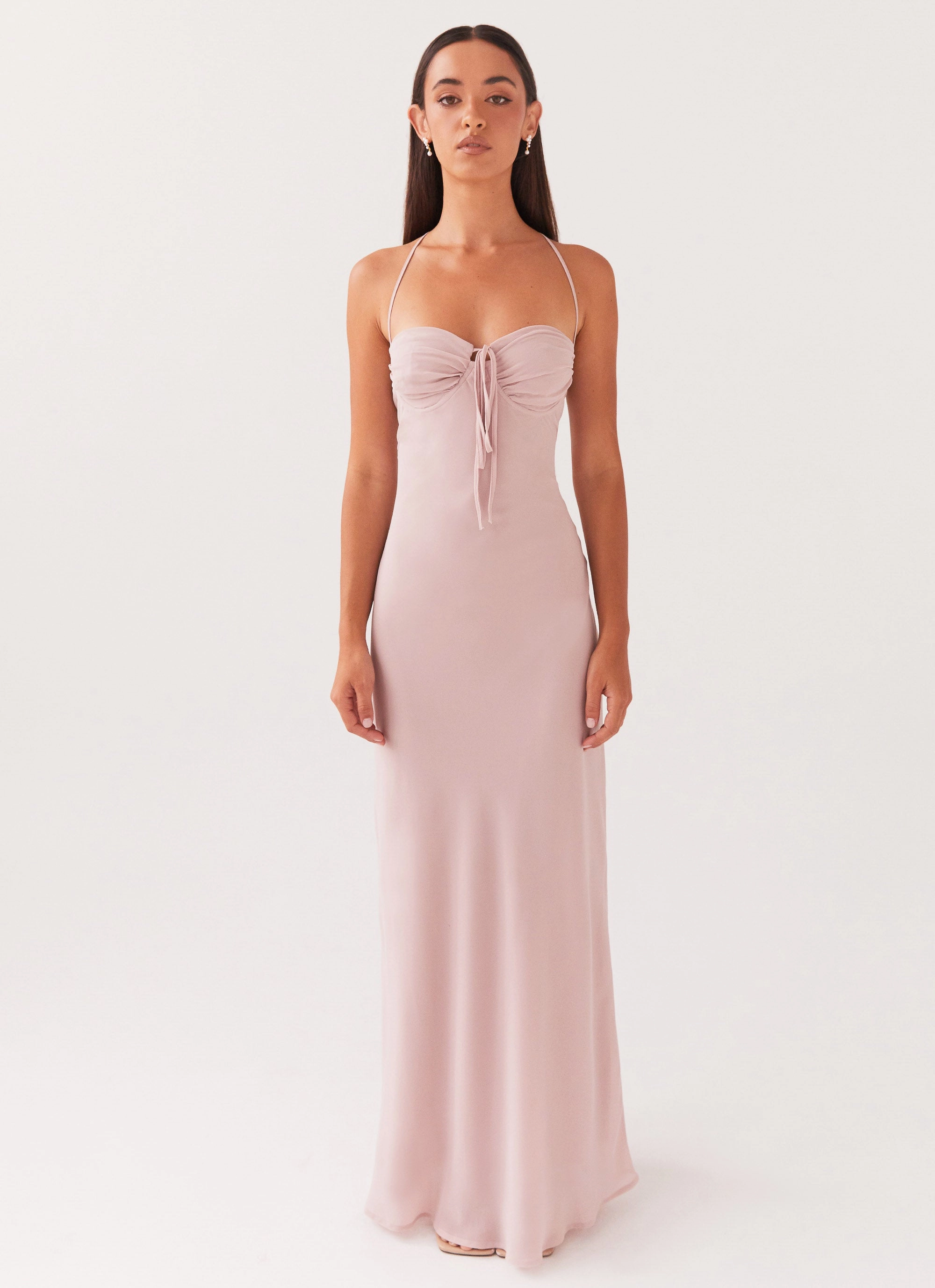 Aveline Maxi Dress - Mauve Effortless Touch Smooth Motion