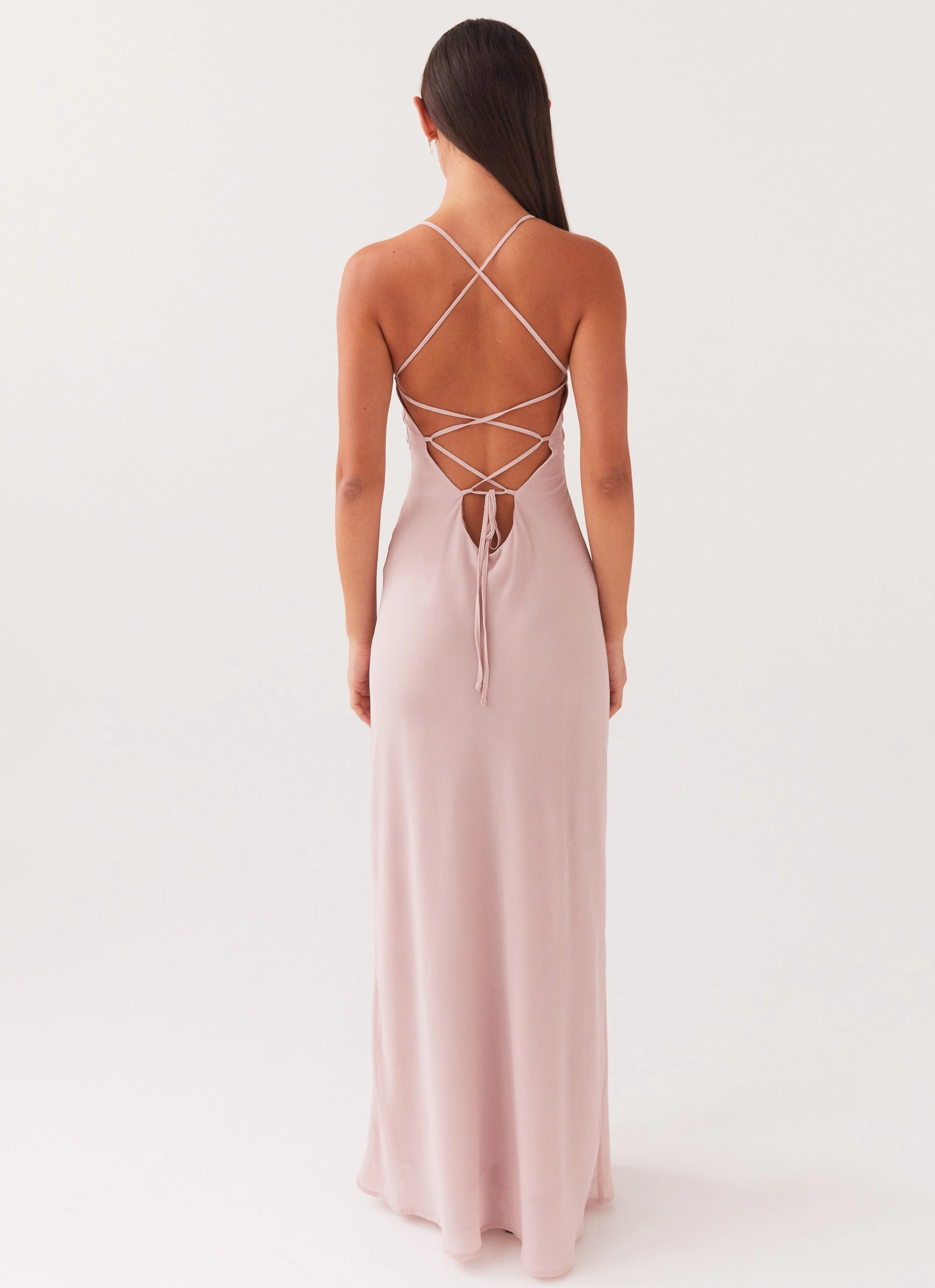 Perfect Layering Sleek Volume Aveline Maxi Dress - Mauve