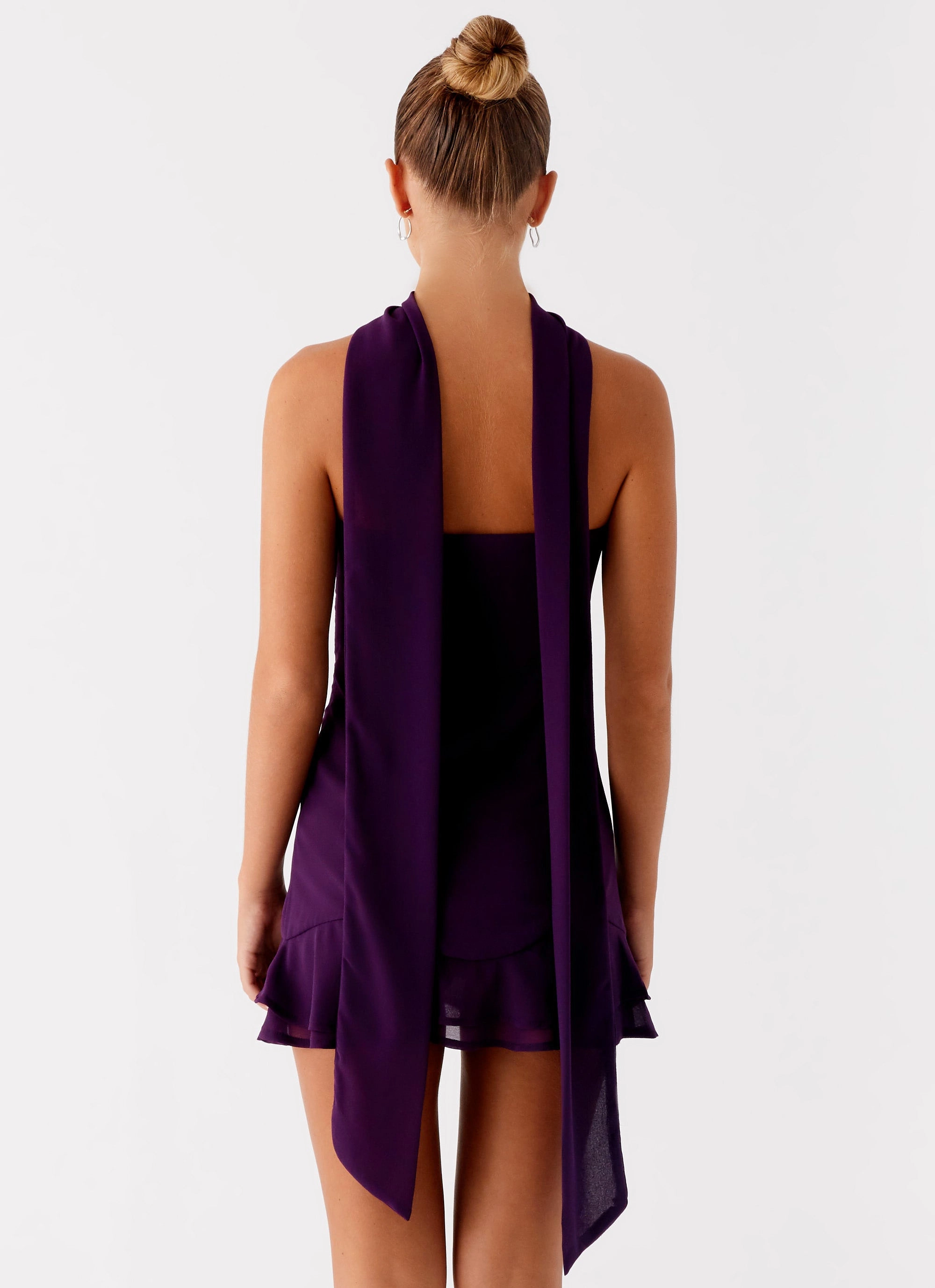 Avenue Mini Dress - Plum Petite Chic