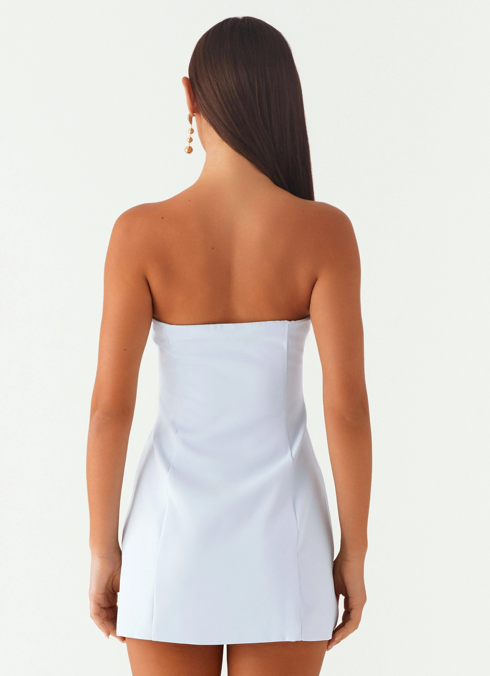 Ayanna Strapless Mini Dress - Blue Everyday Comfort Shine Moment