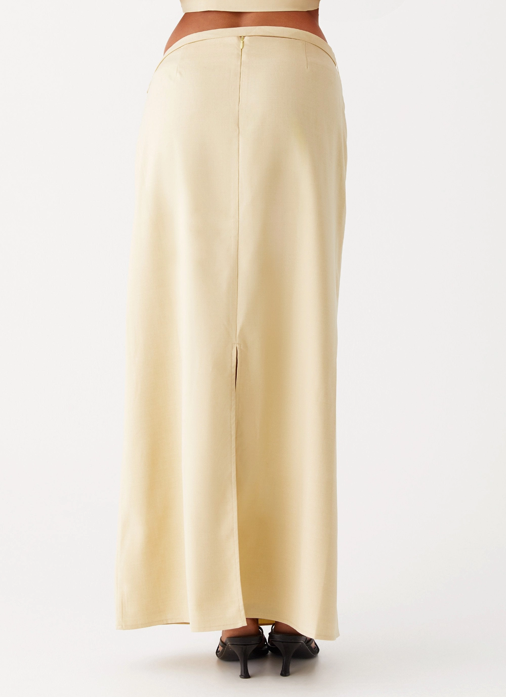 Simple Comfort Wear Comfy Wardrobe Azura Maxi Skirt - Yellow