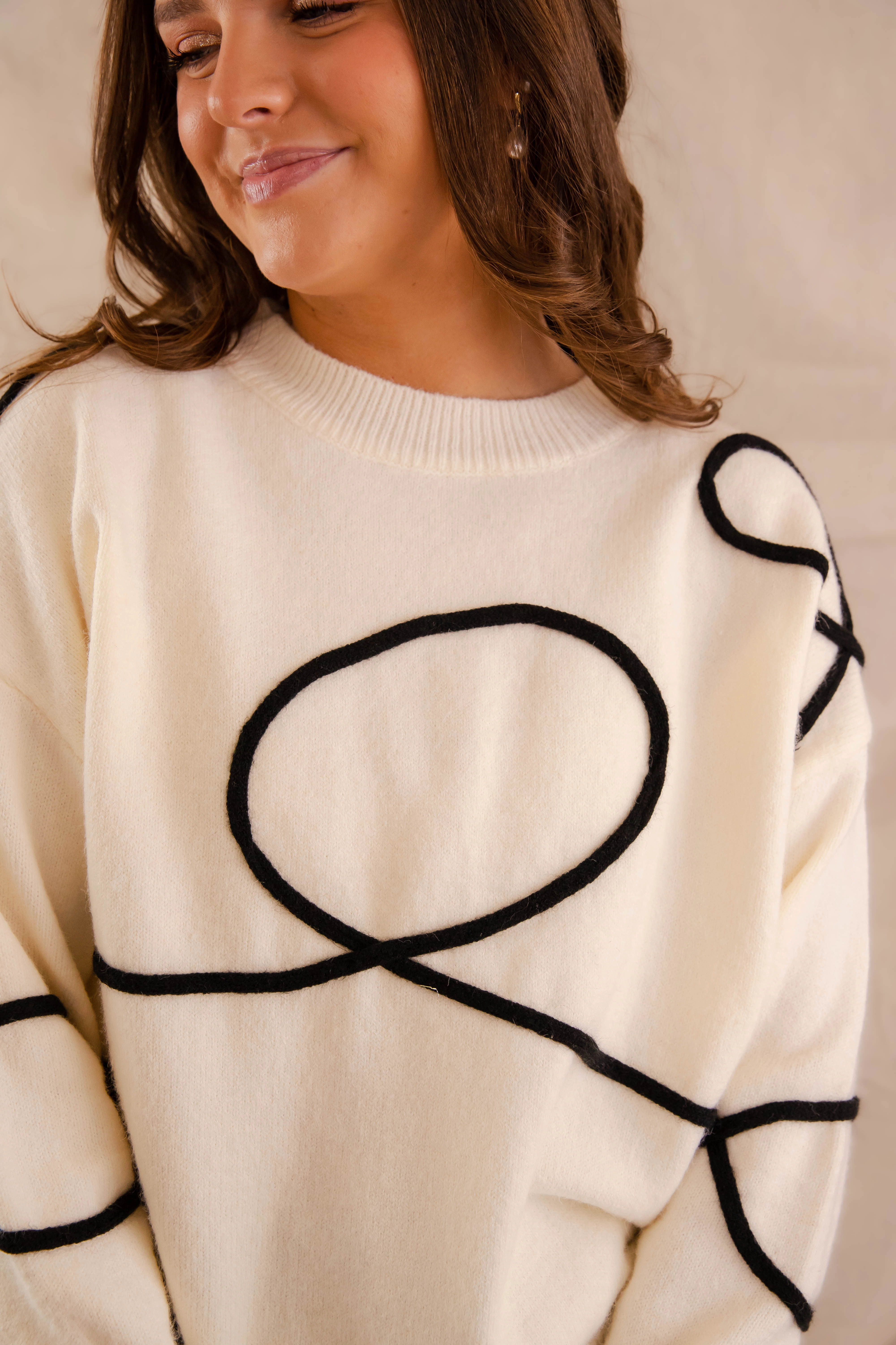 TexturedSurface Back And Forth Sweater