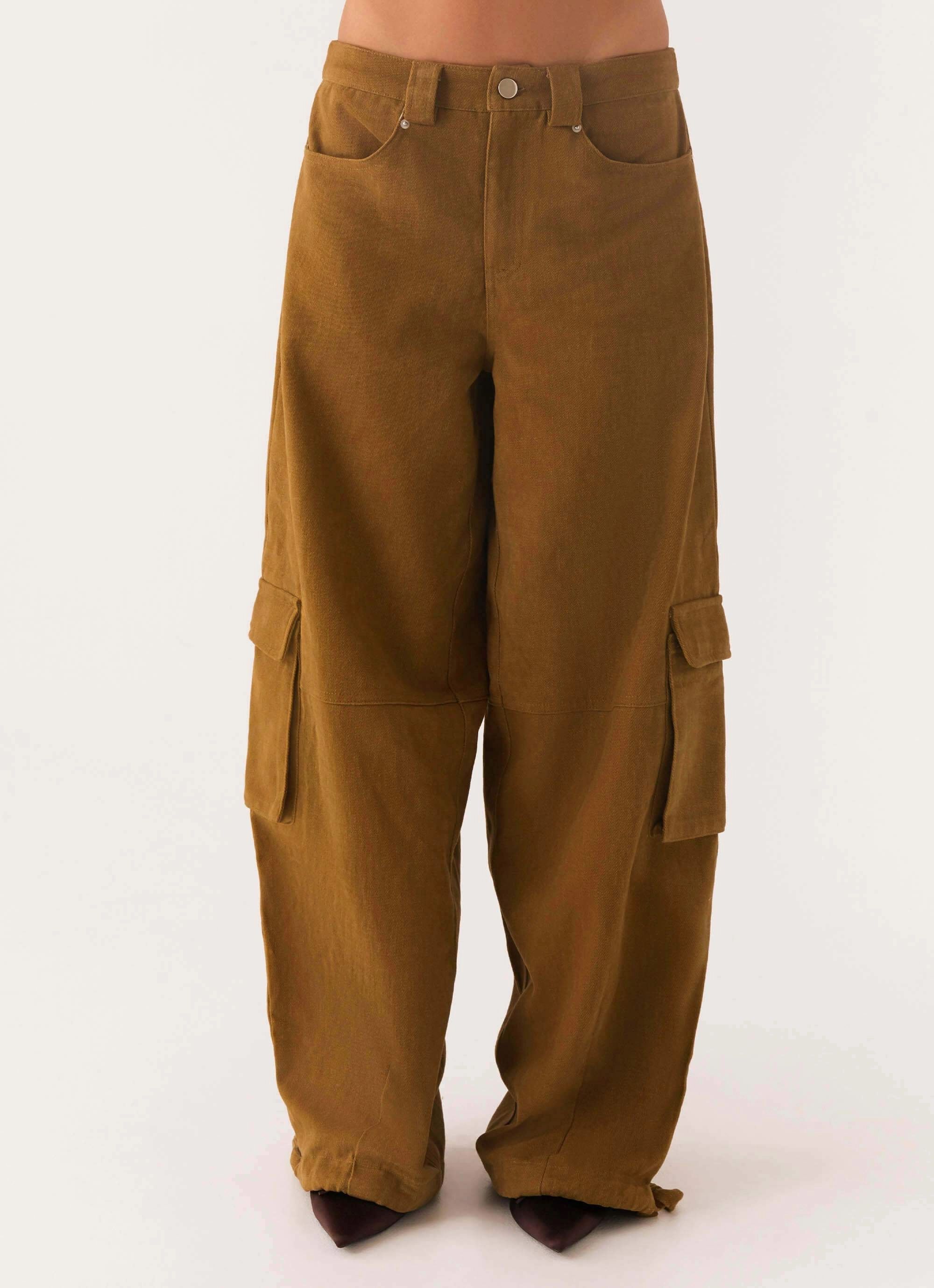 Eco Friendly Dye Process Back In Time Cargo Pant - Brown