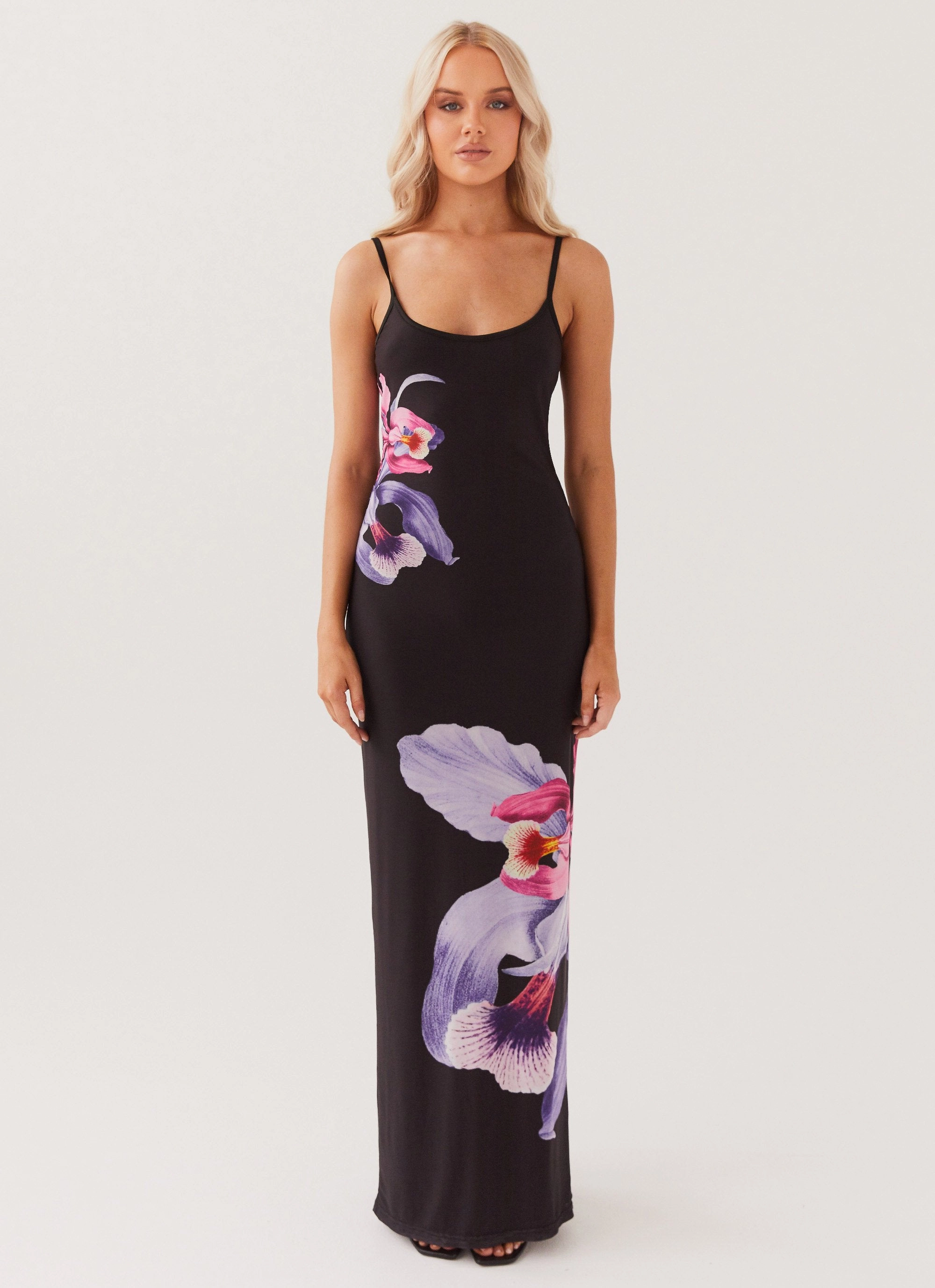 Bad News Mesh Maxi Dress - Black Tulip Sleek Layer Multipurpose