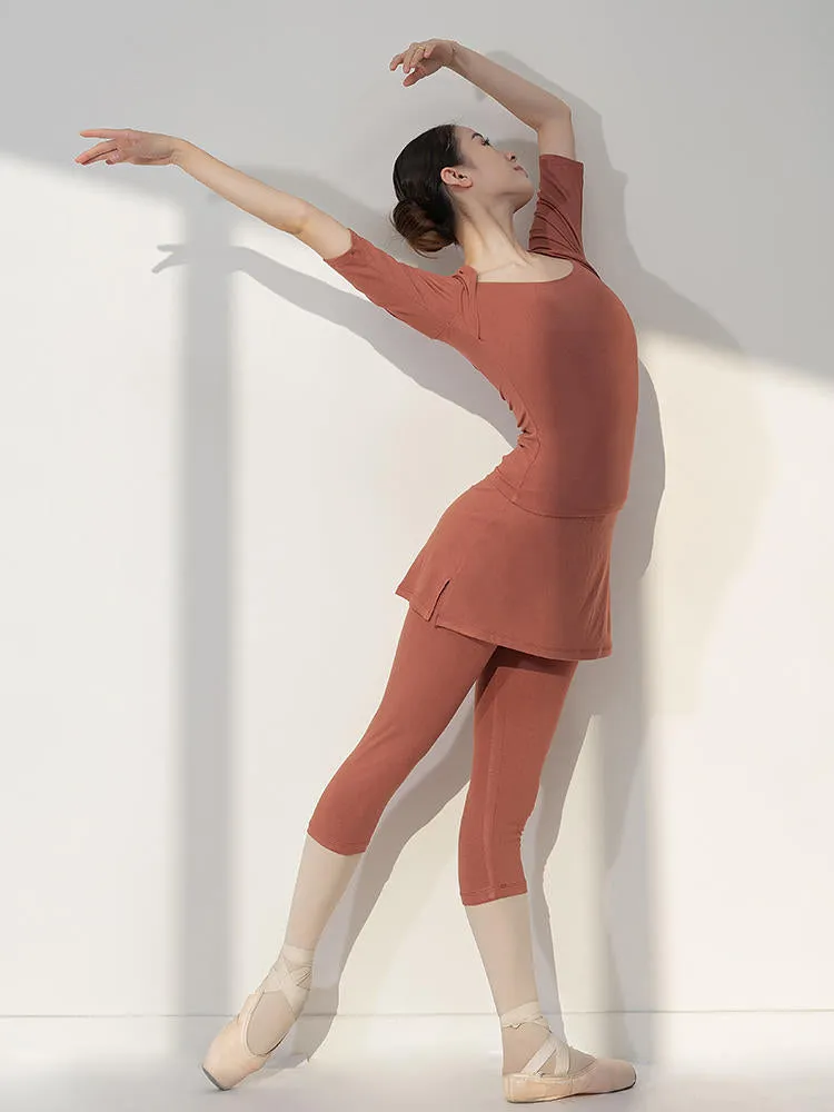Ballet Basic Practice Cropped Culottes Dance Exercise Pants