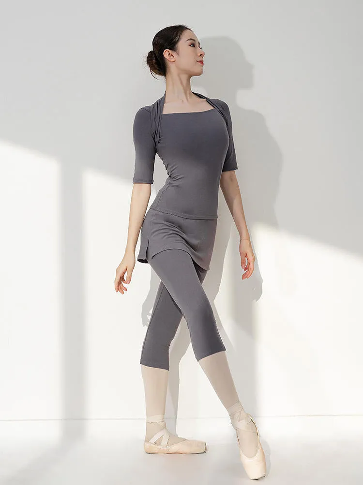 Ballet Basic Practice Cropped Culottes Dance Exercise Pants