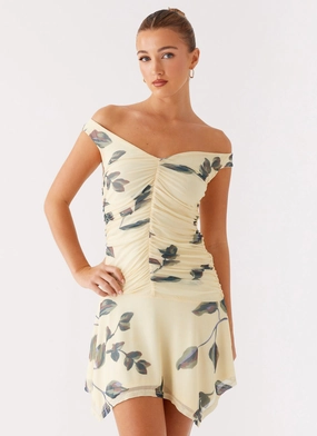 Josette Mini Dress - Buttercream Bliss Bold Patterns Clean Base