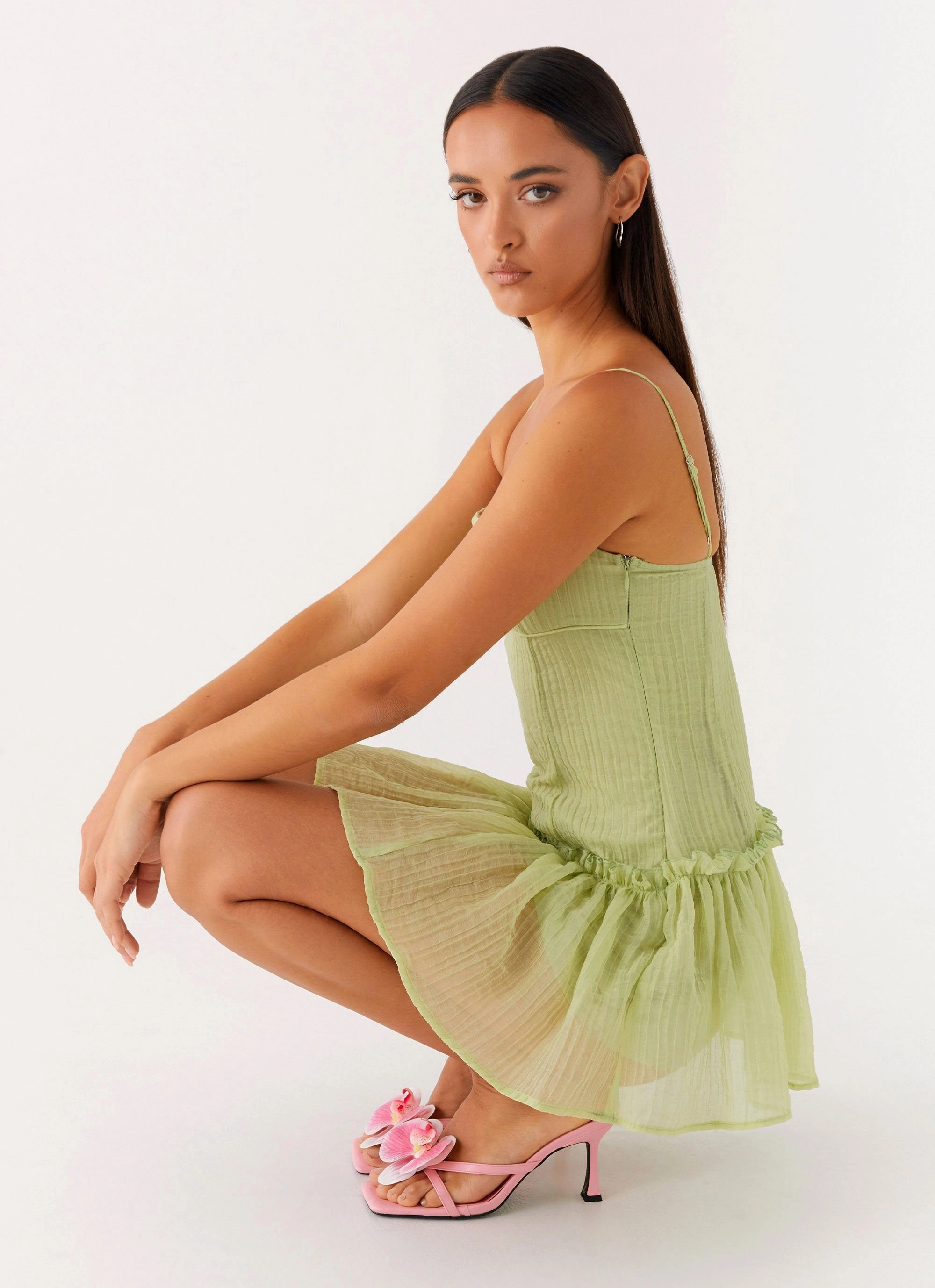 Perfect Fit Wear vacation look Bambini Mini Dress - Green