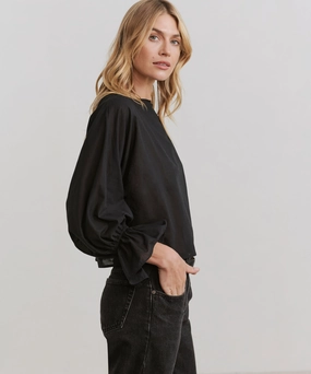 PreShrunk Fabric Cape Blouse
