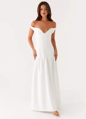 Layered Style All Look Basel Maxi Dress - White