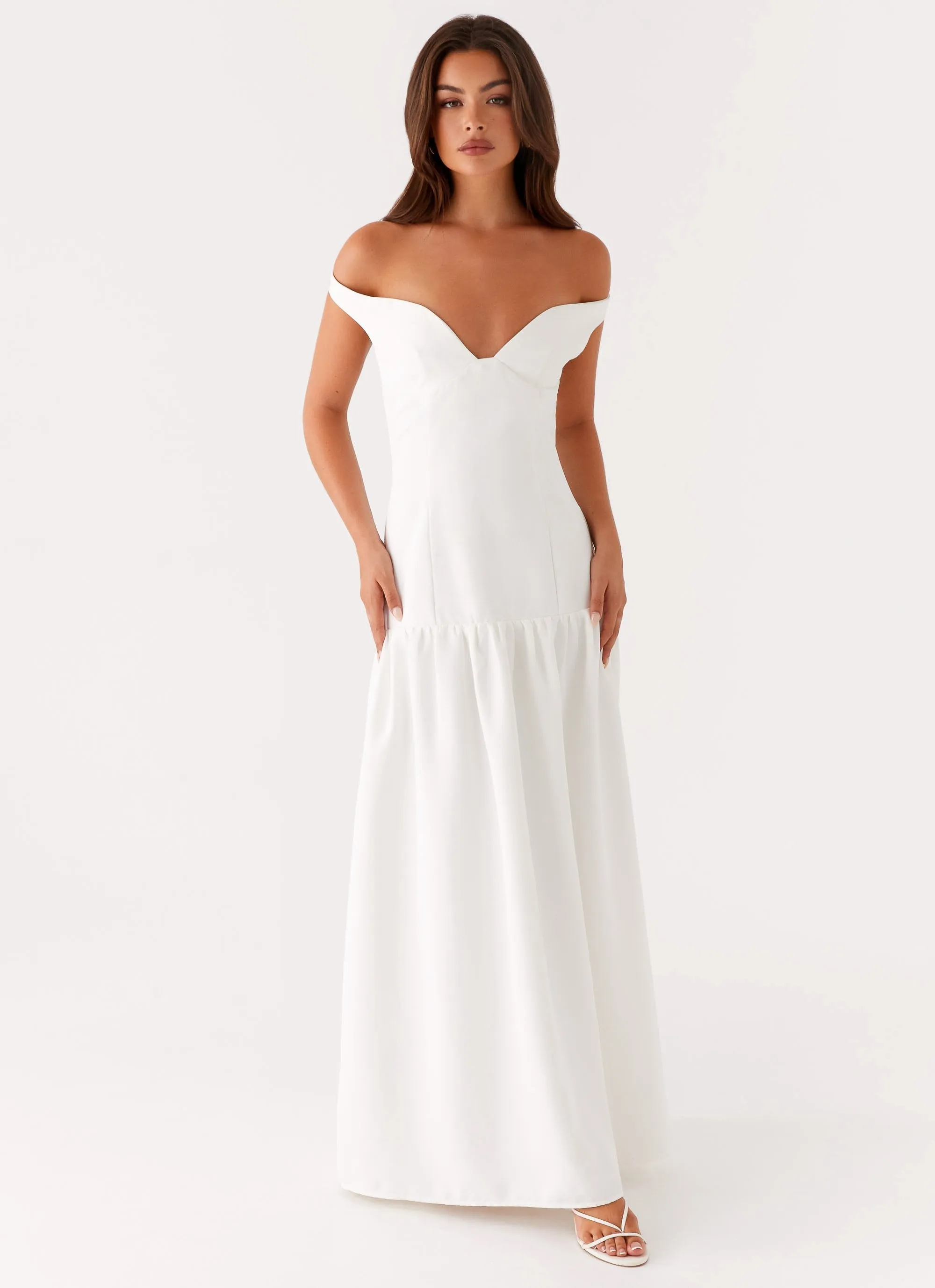Layered Style All Look Basel Maxi Dress - White