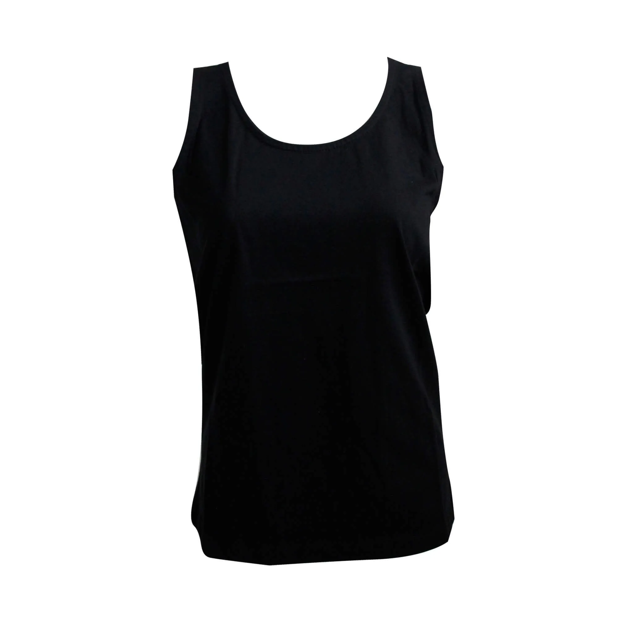 Basic Round Neck Vest- White