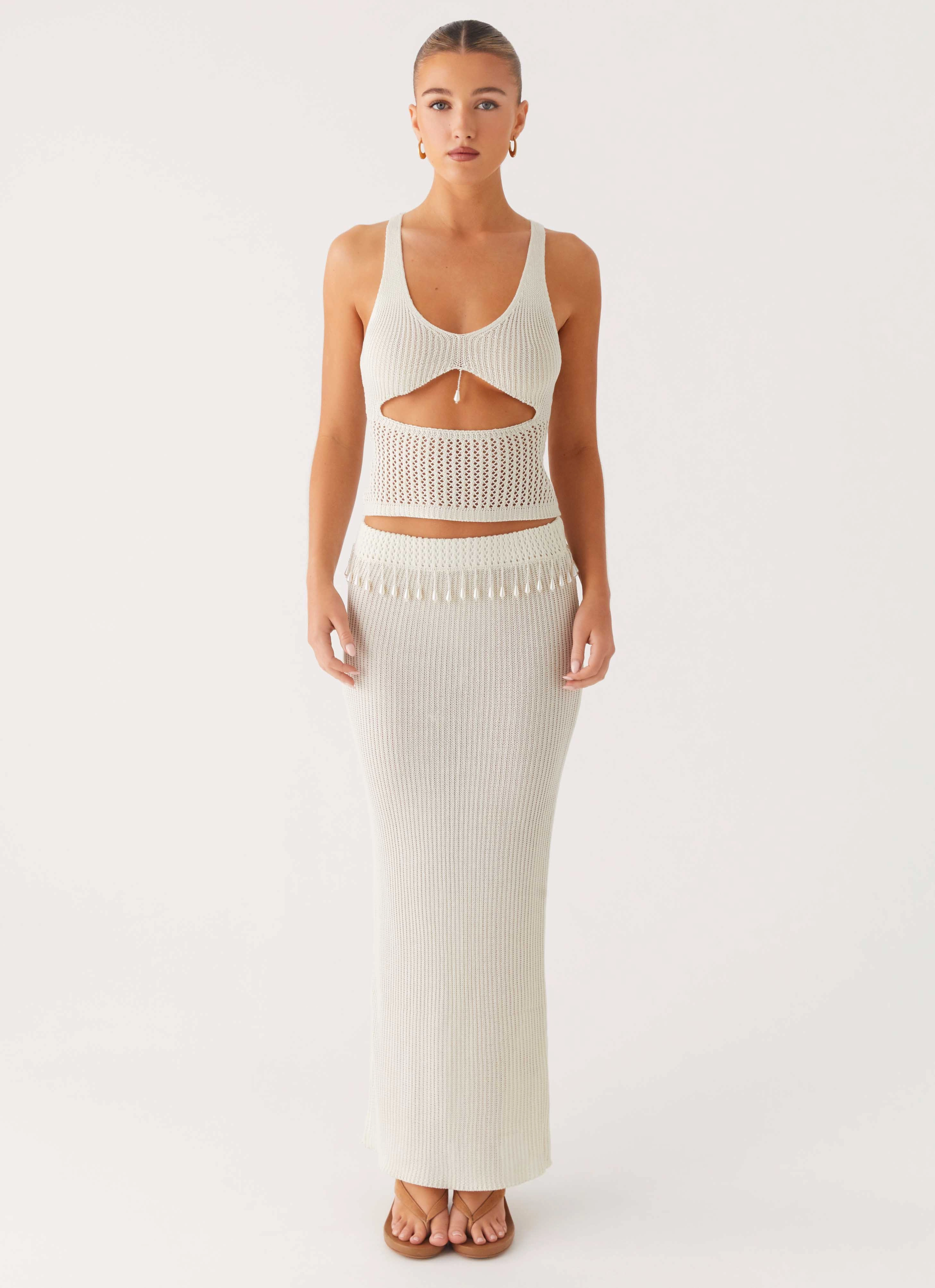 Basilia Knit Top - Off White Everyday Look