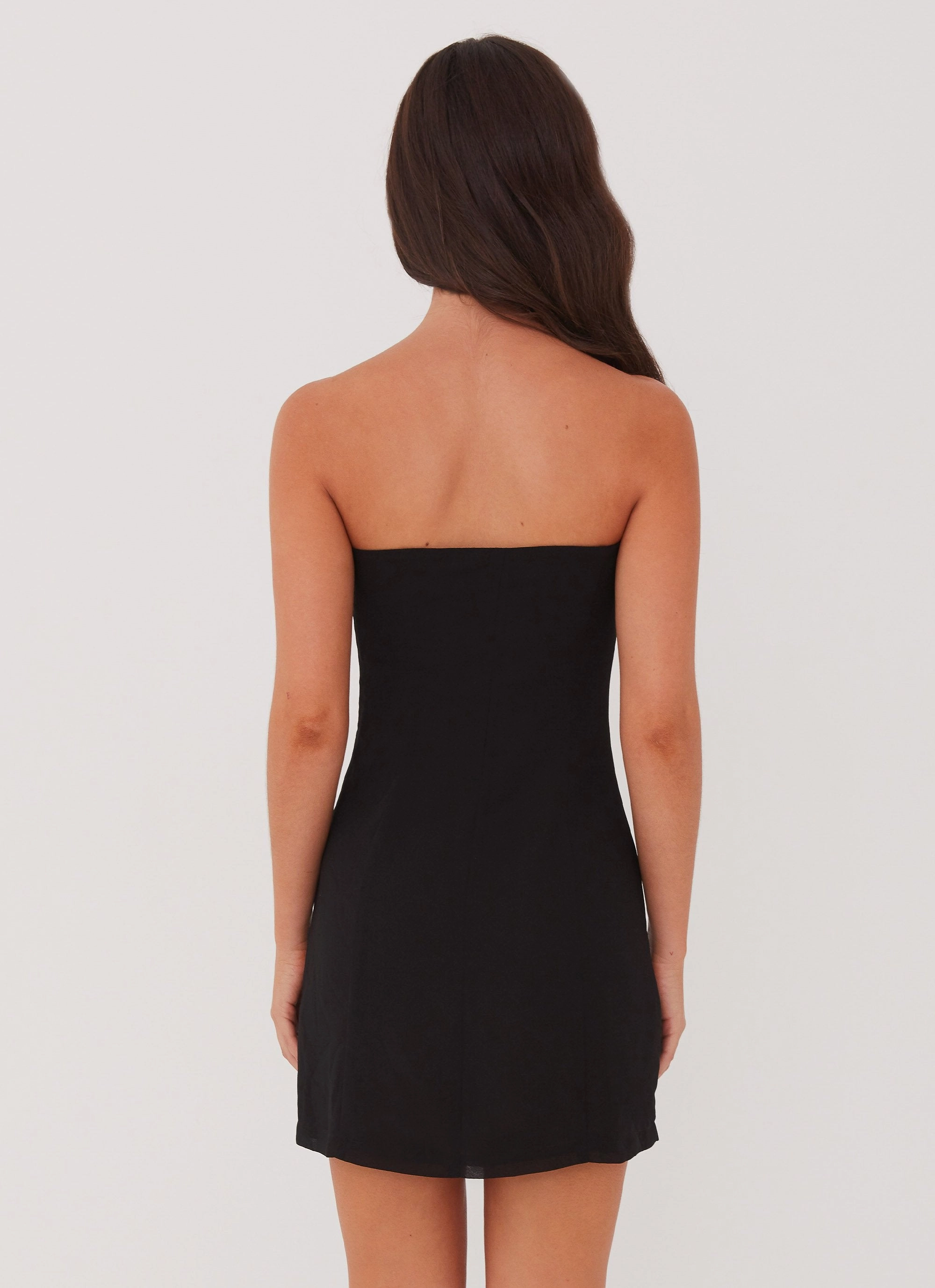 Mckay Mini Dress - Black Matte Look