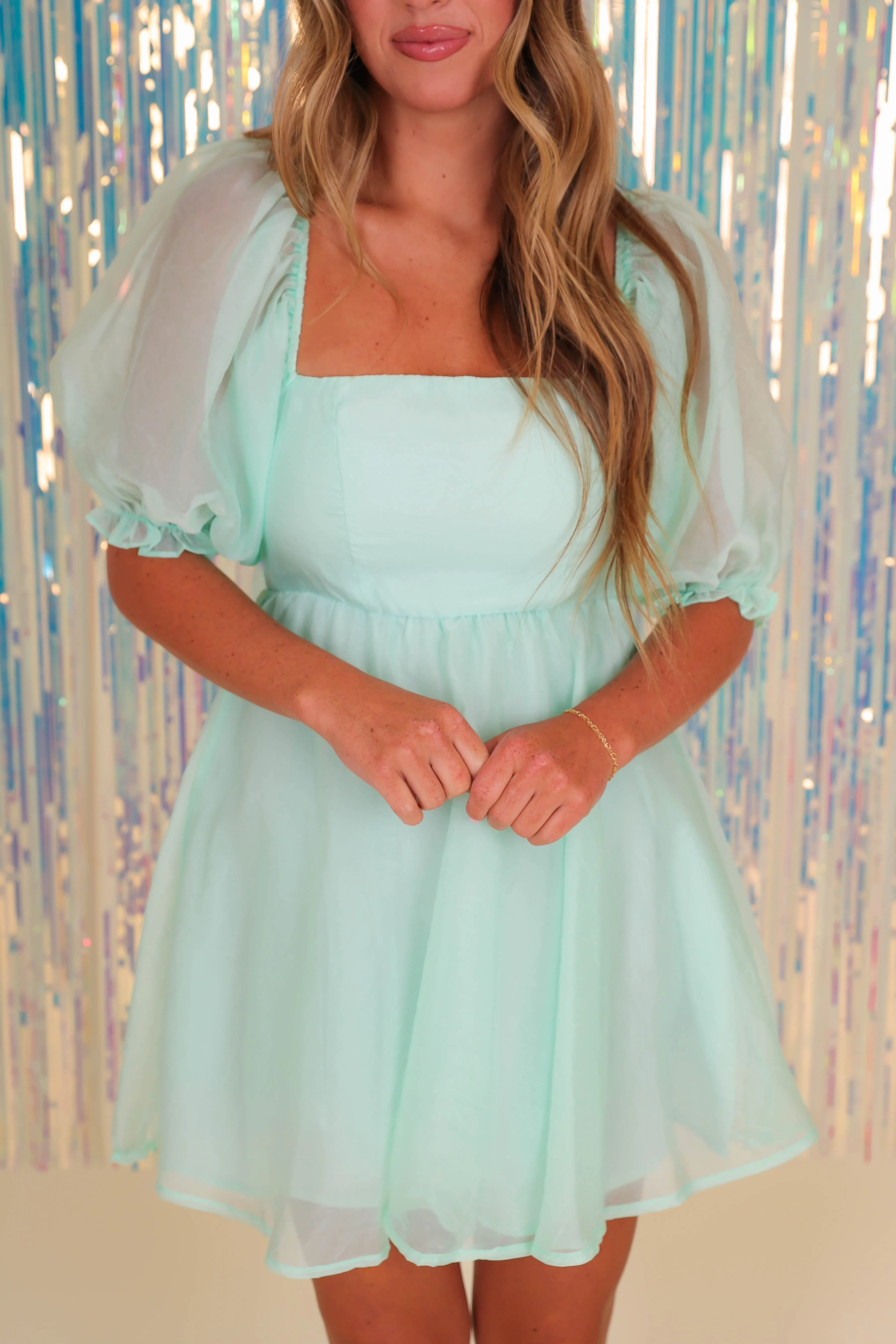 Cool Draping Flow Line RESTOCK: For All of Time Dress-Mint