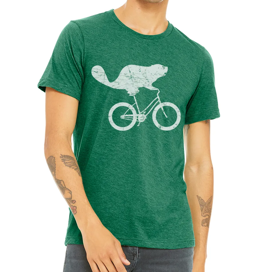 Beaverdale Bicycles Beaver Logo Unisex Heather CVC T-Shirt