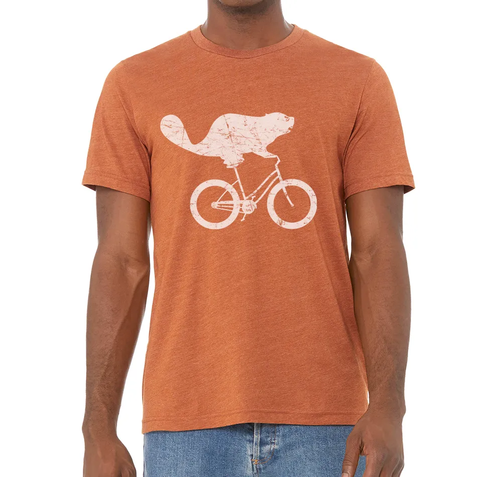 Beaverdale Bicycles Beaver Logo Unisex Heather CVC T-Shirt