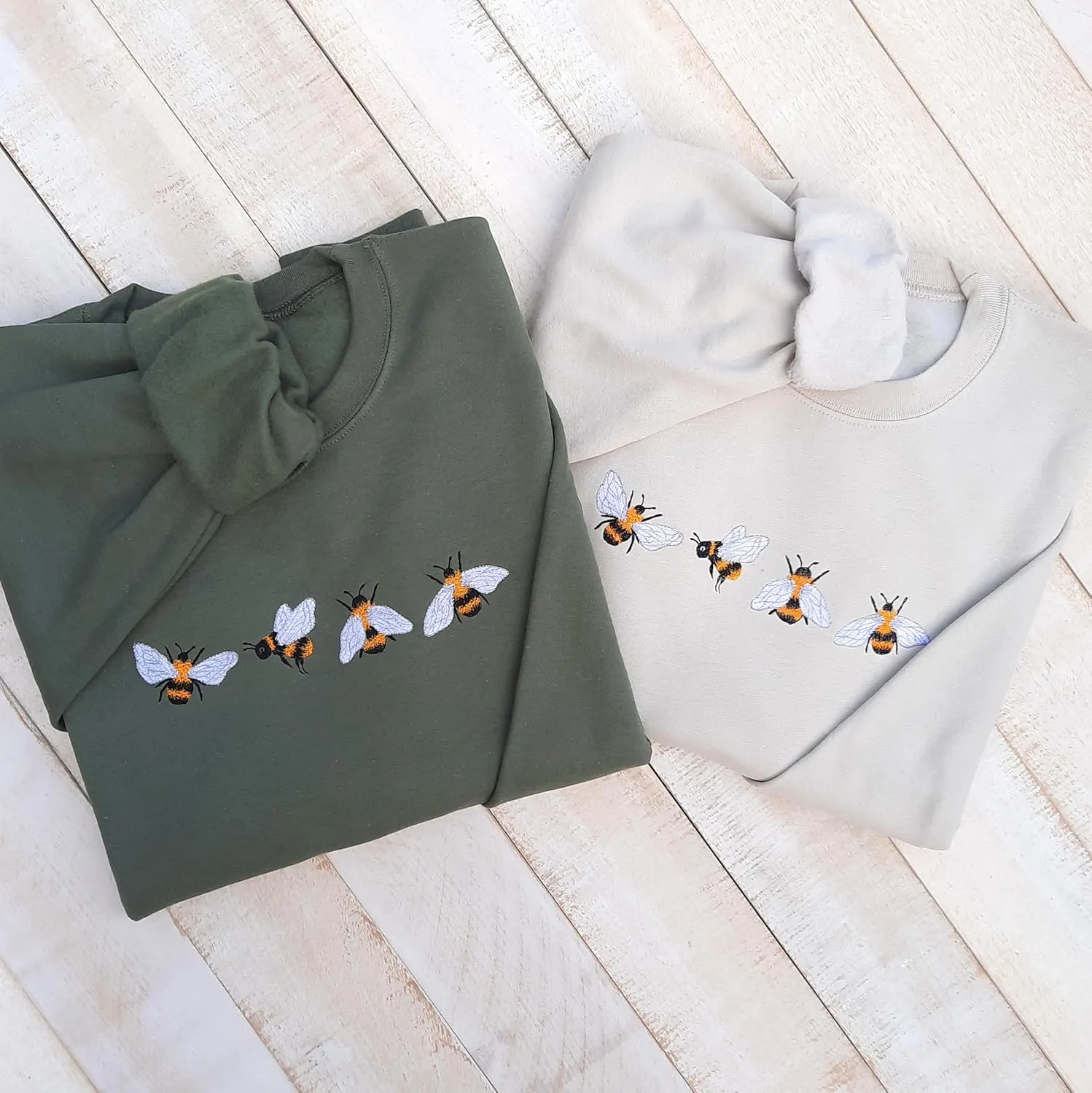 Bees Embroidered Sweatshirt Gift, Embroidered Bees Sweater, Bee Lover Sweatshirt, Themed Gifts Bee, Unisex!
