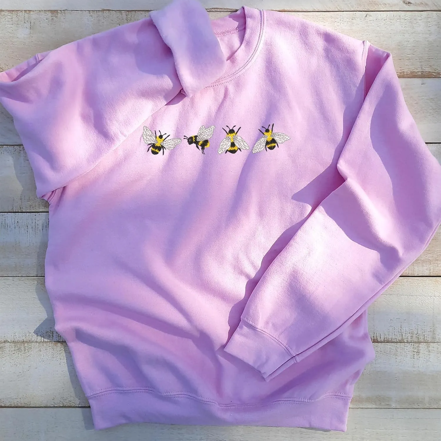 Bees Embroidered Sweatshirt Gift, Embroidered Bees Sweater, Bee Lover Sweatshirt, Themed Gifts Bee, Unisex!