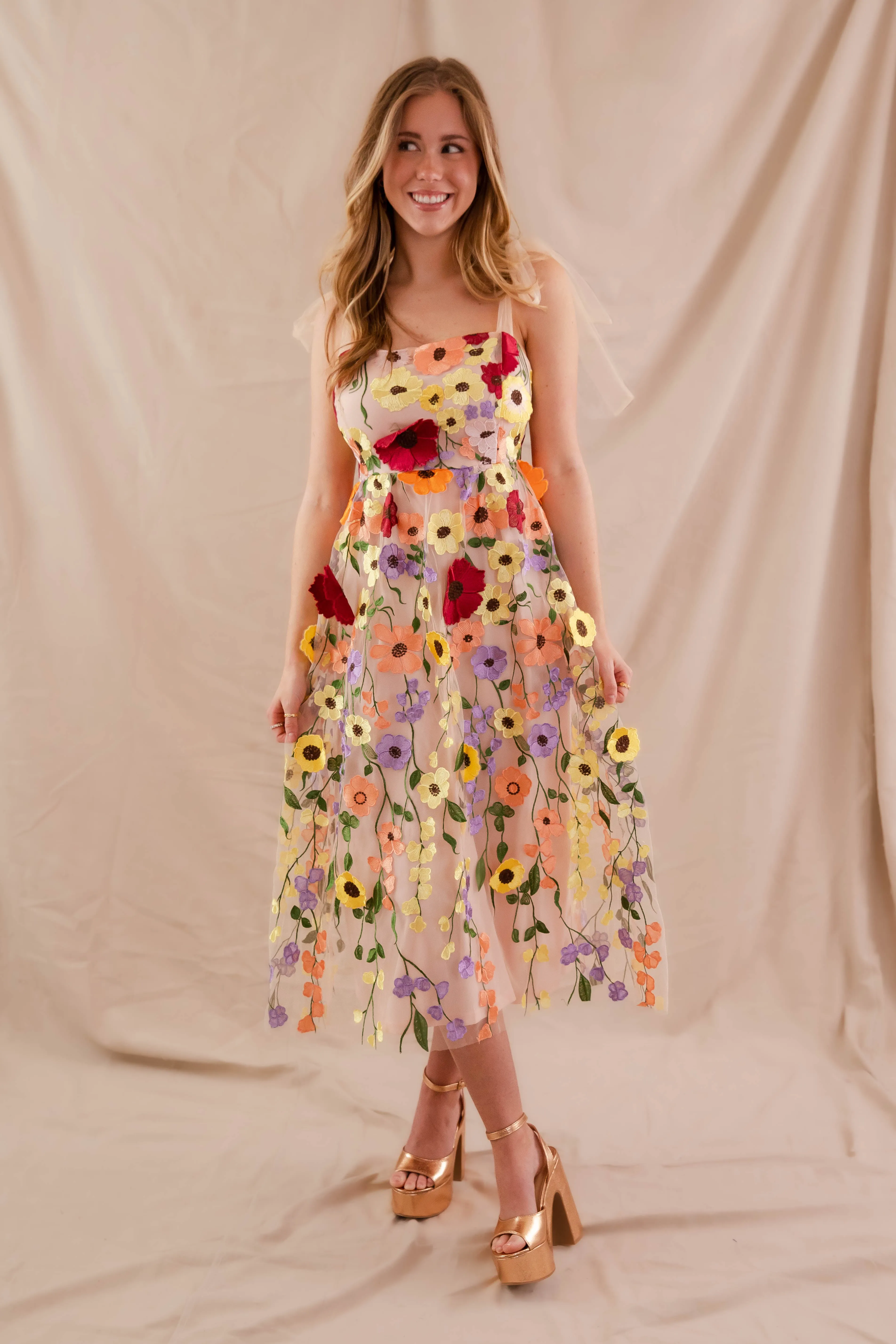 Believe It or Not Midi Dress Dreamy Motion Ribbed-Texture