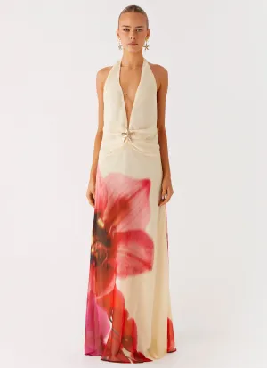 Belivia Maxi Dress - Yellow Bloom Sophisticated Layers Harmonious Layers