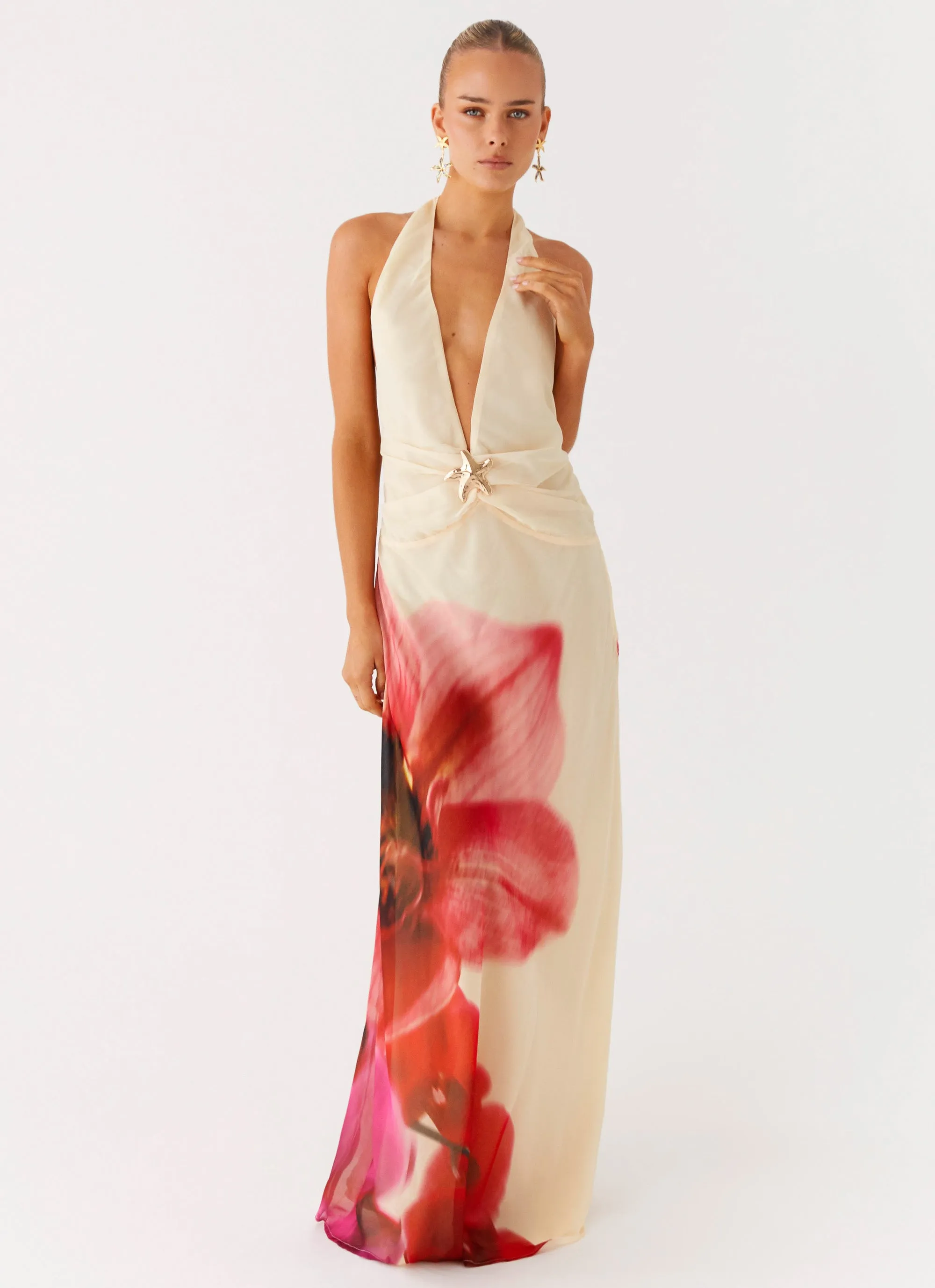 Belivia Maxi Dress - Yellow Bloom Natural Layers TearResistantFabric