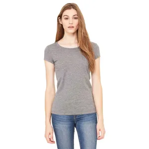 Bella   Canvas Women's Deep Heather Sheer Jersey Short-Sleeve T-Shirt