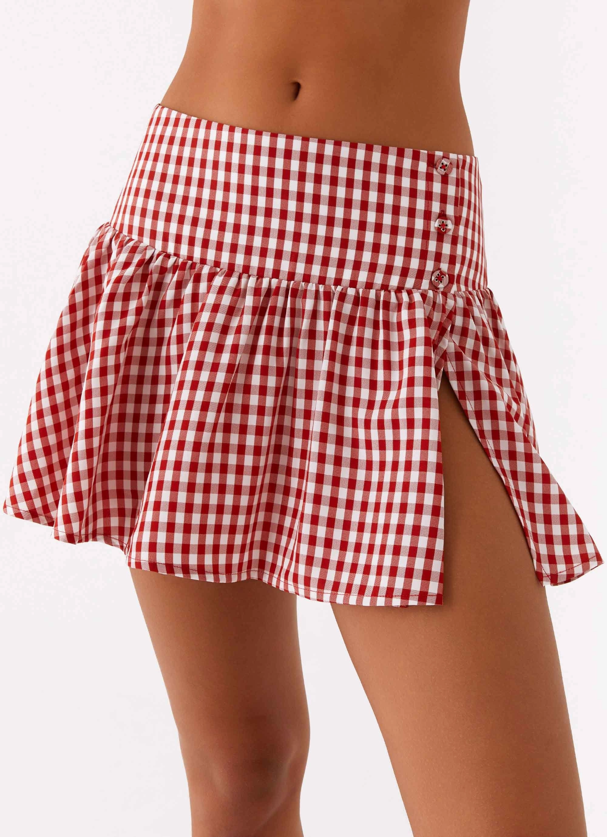 Thermal regulation Bellamy Mini Skirt - Red Gingham